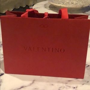 Valentino shopping bag 10.25 x 7.5 x 4